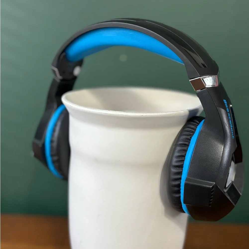 Blue and Black Gaming Headset